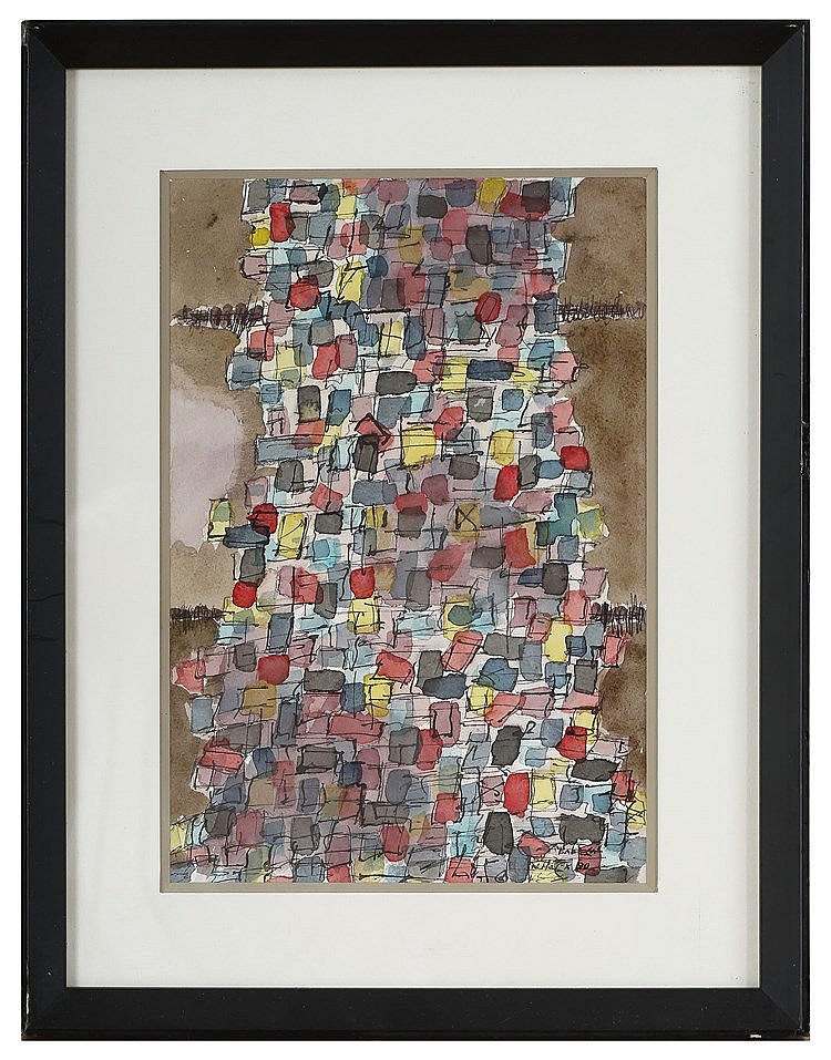 marc nublat 1948 babel aquarelle sur papier sign e en bas droite 30 x 2 · Tradart Deauville · 2016-08-16 Marc Nublat comparable auction result: marc nublat 1948 babel aquarelle sur papier sign e en bas droite 30 x 2