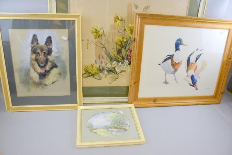 Barbara Crowe comparable auction result: barbara crowe watercolour and other p