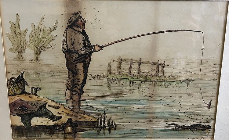 Ernest Henry Griset comparable auction result: ernest henry griset 1844 1907 framed signed ink and wash on paper il