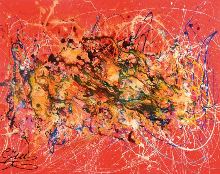 Caroline Vis comparable auction result: caroline vis cjvis born 1965 acrylic on canvas