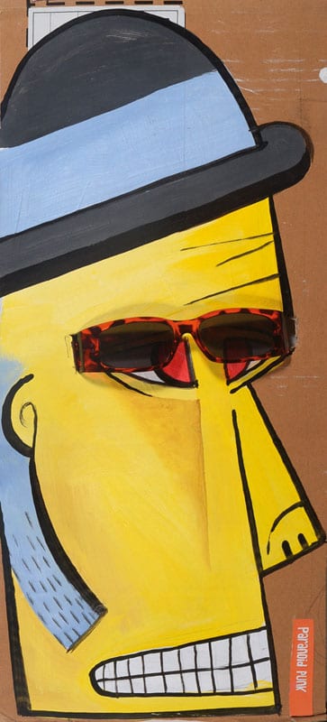 Jim Avignon comparable auction result: jim avignon born 1966 paranoid punk mixed media