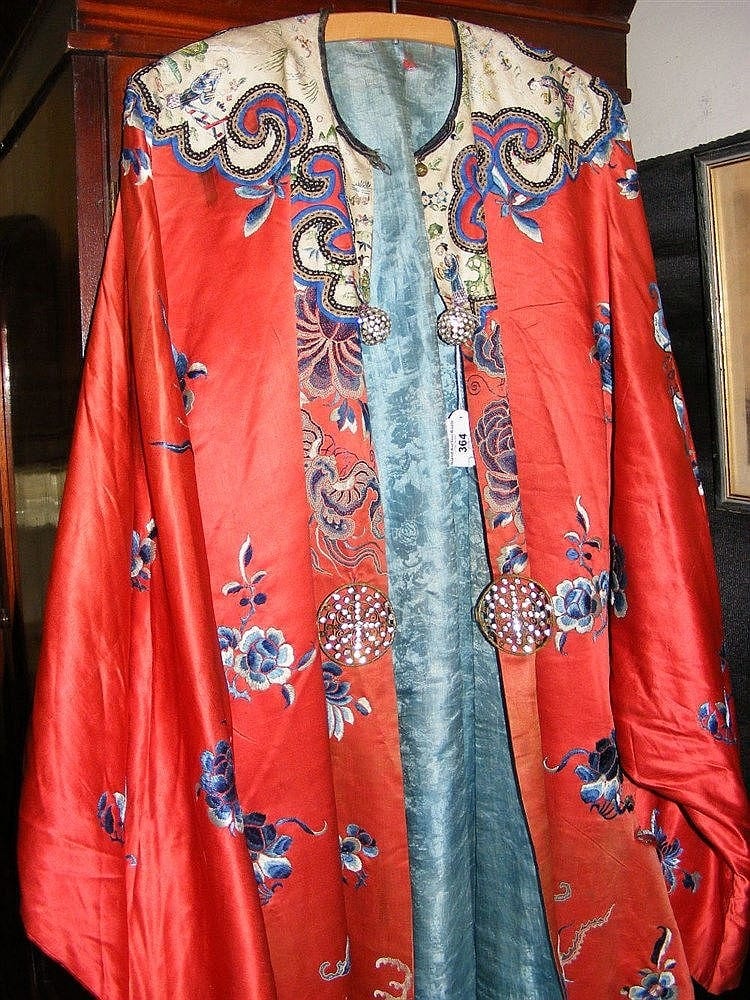 An old silk kimono sold by Island Auction Rooms, lot 364 — auction record photograph