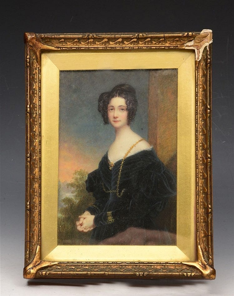 william john newton 1785 1869 three quarter length miniature portrai · Mallams · 2016-08-24 William John Newton comparable auction result: william john newton 1785 1869 three quarter length miniature portrai