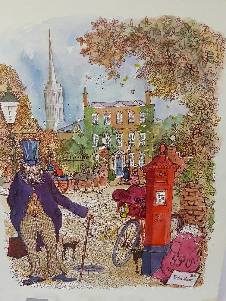 Colin Carr comparable auction result: colin carr british 1929 2002 the original artwork for the cover of the 1