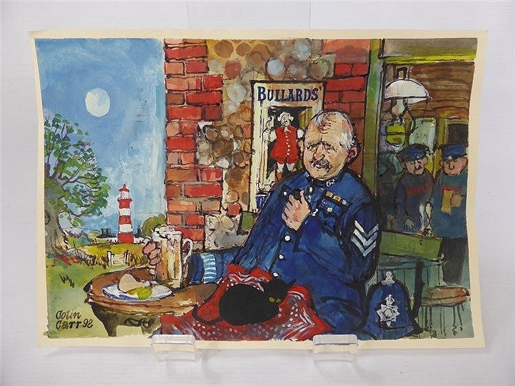 Colin Carr comparable auction result: colin carr british 1929 2002 a quantity of charming original illustration
