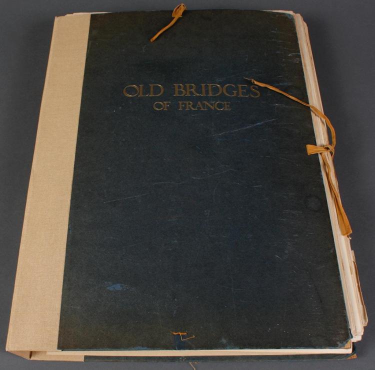Pierre Vignal comparable auction result: pierre vignal 1855 1925 france portfolio etchings on paper unsigned portfolio titled old bridges of france with 24 reprodu