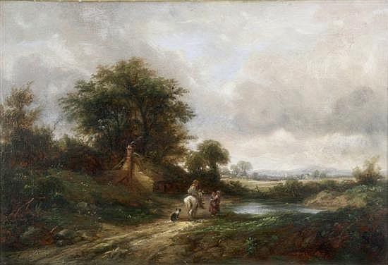 Frederick William Watts comparable auction result: frederick william watts 1800 62 rural scene with children and a horse outside a cottage