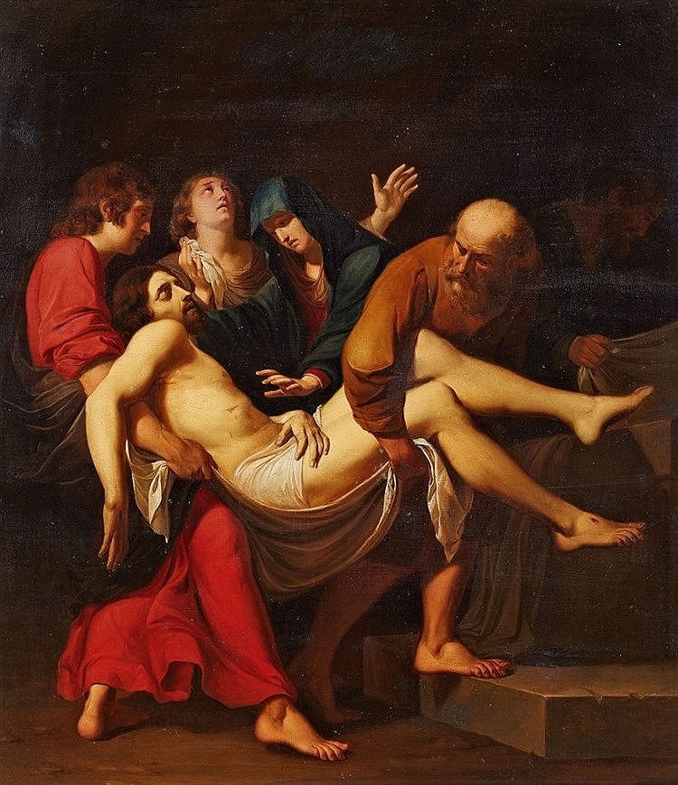 Domenichino comparable auction result: johann christoph rincklake attributed to the deposition of christ after domenichino