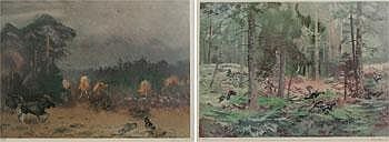 Lindorm Liljefors comparable auction result: lindorm liljefors 1909 1985 tjaderjakt respektive