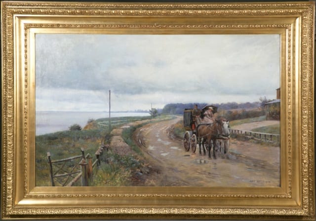 Carl Carlsen comparable auction result: carl carlsen lakeside landscape 1894