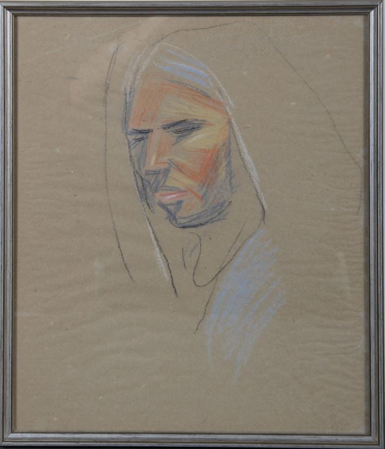 Jens Ferdinand Willumsen comparable auction result: j f willumsen 1863 1958 portr tskitse tunis 1930 erne