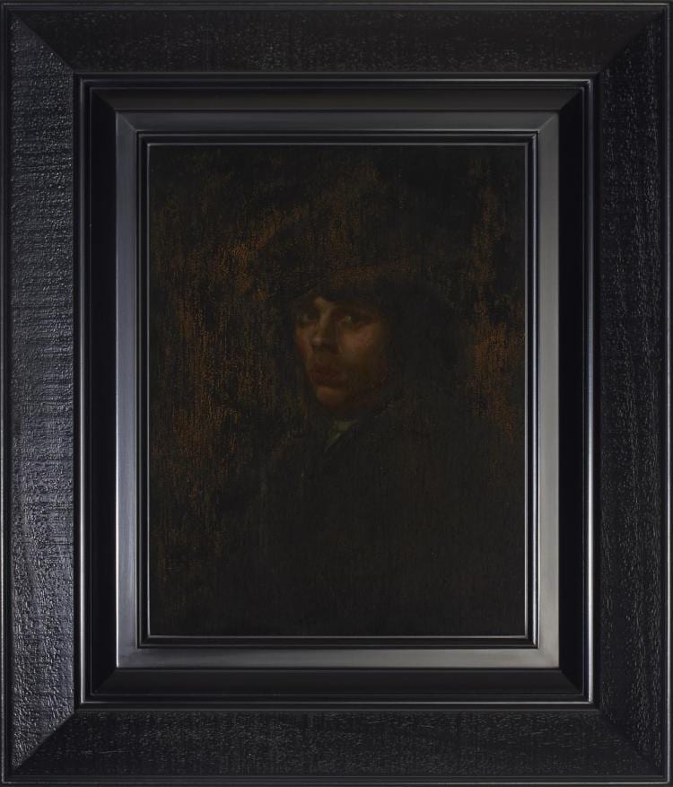 Charles Frederick Goldie comparable auction result: charles frederick goldie attributed to portrait of a young man after bailly louvre gallery paris