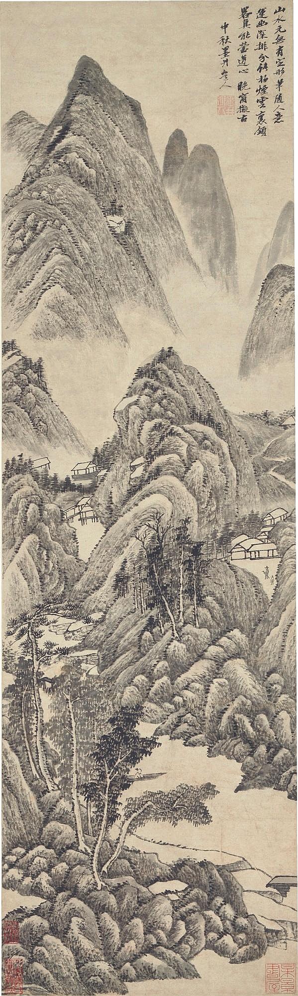 Wu Li 1632-1718 | Spring Mountains in Seclusion comparable sale