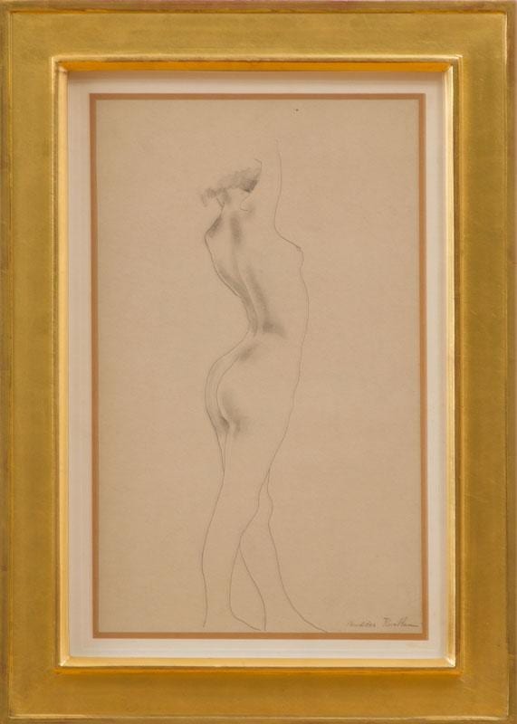 Andrée Ruellan comparable auction result: andr e ruellan 1905 2006 standing female nude from the back