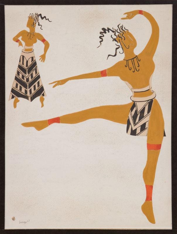 Joan Junyer comparable auction result: joan junyer 1904 1994 five costume designs