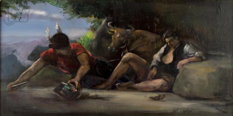 Joel Coplin comparable auction result: joel coplin 1954 mercury argus painting
