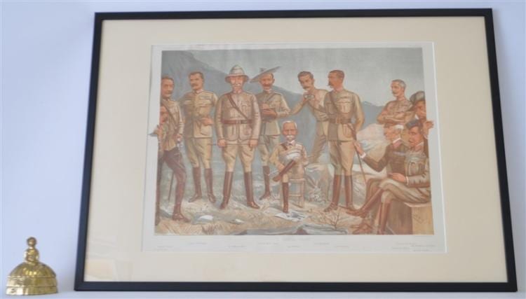 1900 FRAMED A GENERAL GROUP VANITY FAIR SPY sold by Charleston Estate Auctions, lot 98 — auction record photograph
