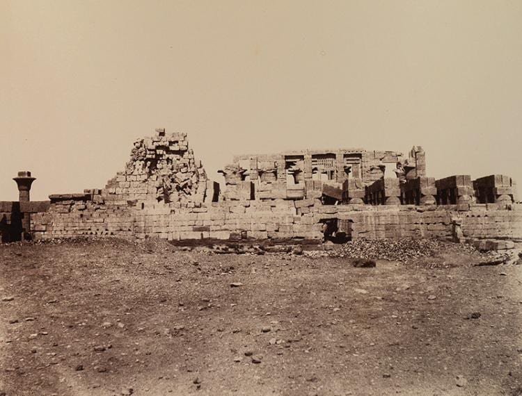 Louis de Clercq comparable auction result: louis de clercq 1836 1901 voyage en orient egypte karnak vue g n rale des