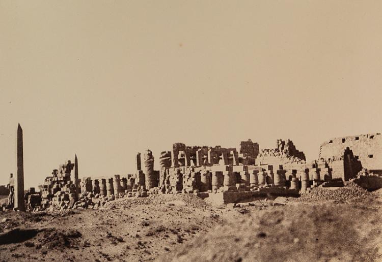 Louis de Clercq comparable auction result: louis de clercq 1836 1901 voyage en orient egypte karnak