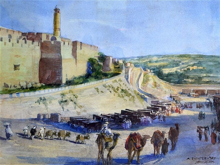 Anna Rychter  May comparable auction result: anna rychter may 1865 1955 framed watercolour