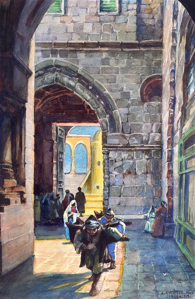 Anna Rychter  May comparable auction result: anna rychter may 1865 1955 framed watercolour