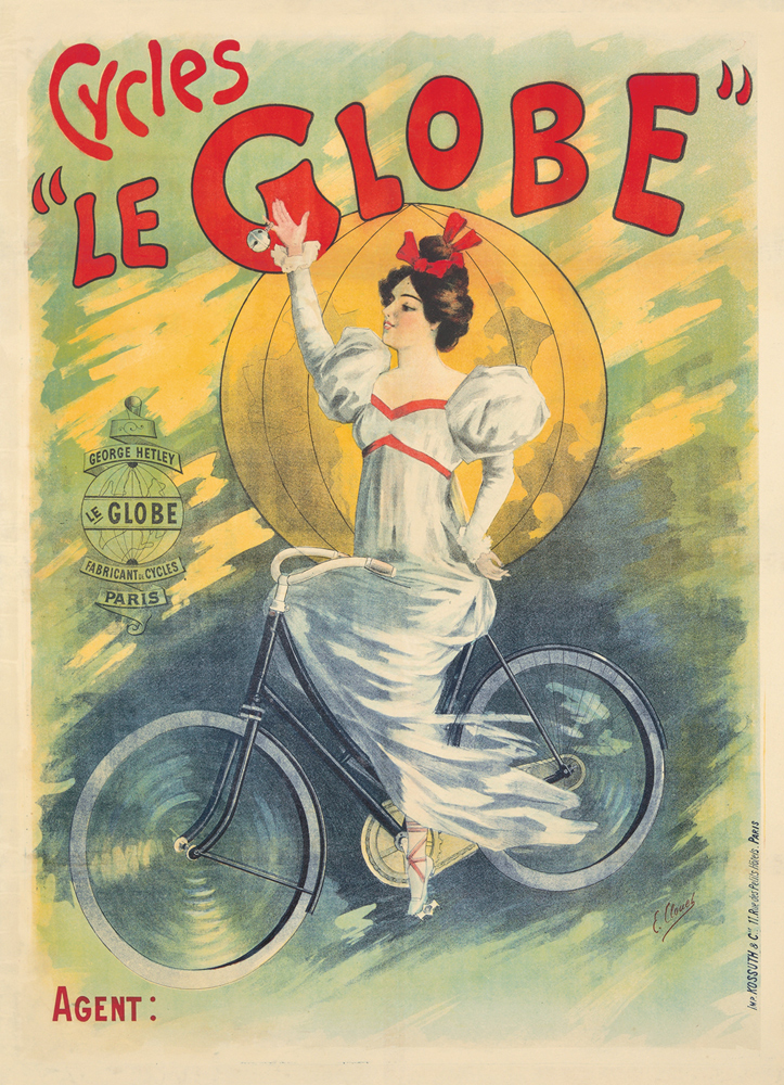 Emile Clouet comparable auction result: cycles le globe ca 1895