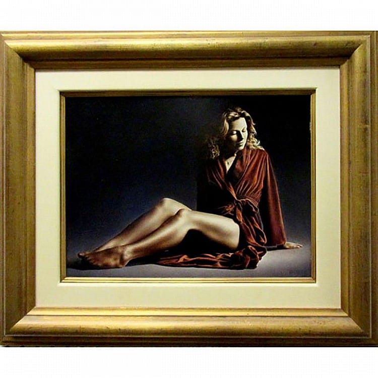 Paul Kelley comparable auction result: paul kelley canadian 1955 deanna oil on masonite signed lower right signed titled and dated 1988 verso 12 x 16 30 5 x 40 6 cm