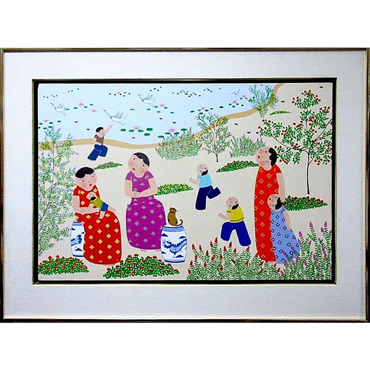 John Lim comparable auction result: john lim canadian 1932 the vibrant summer acrylic on canvas signed lower right signed titled and dated 1981 verso 20 x 30 50 8 x 76 2 cm