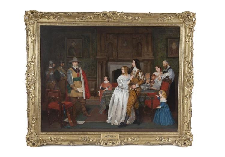 charles rossiter 1827 1890 the arrestoil on canvas 71 x 91cmsigned lower right provenance probably exhibited in the royal society of british artists the arrest 1867 no 39 · Adam's · 2016-10-11 Charles Rossiter comparable auction result: charles rossiter 1827 1890 the arrestoil on canvas 71 x 91cmsigned lower right provenance probably exhibited in the royal society of british artists the arrest 1867 no 39