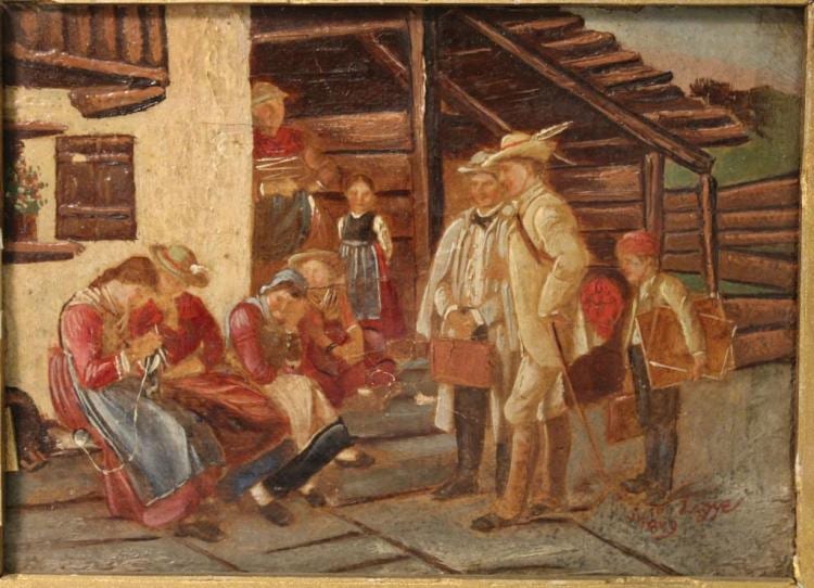 Victor Lagye comparable auction result: victor lagye belgian 1825 1896 oil on canvas