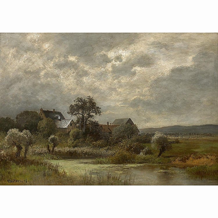 Heinrich Deiters comparable auction result: heinrich deiters munster 1840 d sseldorf 1916 paysage