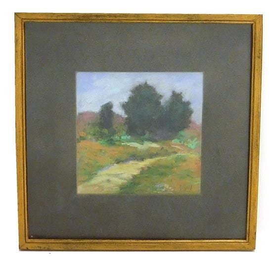david ward american pastel on paper sandy point summer landscape depicting centralized dirt pathway leading into a dense wood · Winter Associates, Inc. · 2016-10-10 David Ward comparable auction result: david ward american pastel on paper sandy point summer landscape depicting centralized dirt pathway leading into a dense wood