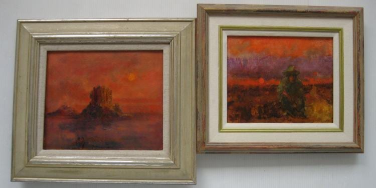 Leszek Muszynski comparable auction result: leszek t muszynski pair of oils