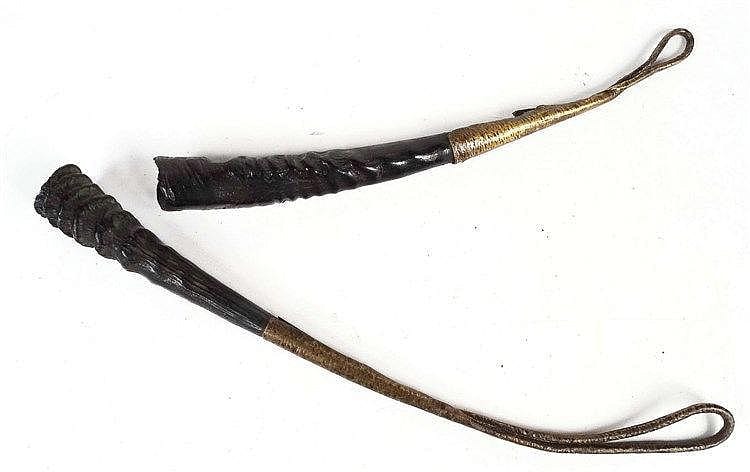 Folke Rundkvist comparable auction result: deux charmes de chasseur fer et corne de gazelle collect s par le r v ren
