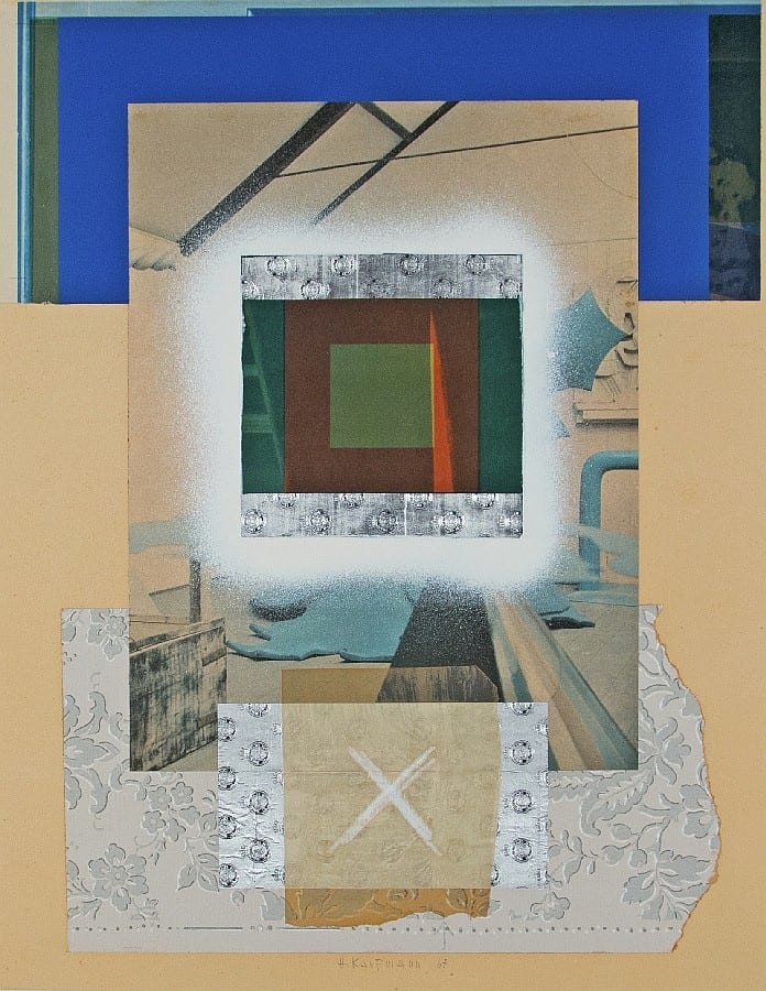 Herbert (1924) Kaufmann comparable auction result: collage mit zigarettenpapier