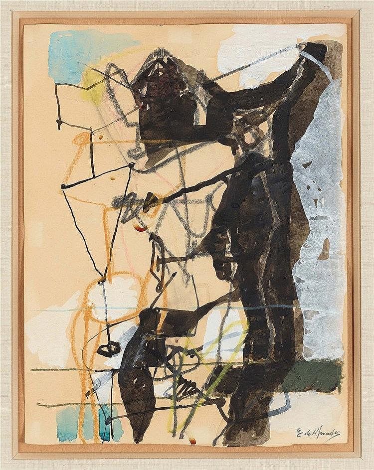 Eugene de Kermadec comparable auction result: eugene de kermadec 1899 1976 nu 1957 aquarelle et pastel sur papier sign