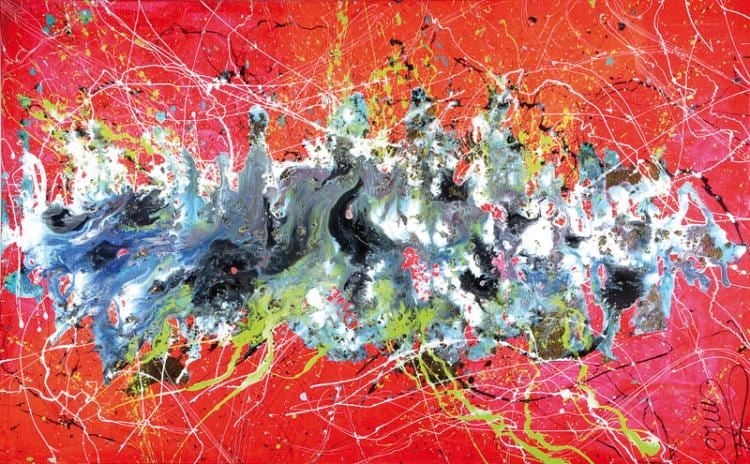 Caroline Vis comparable auction result: caroline vis cjvis born 1965 acrylic canvas