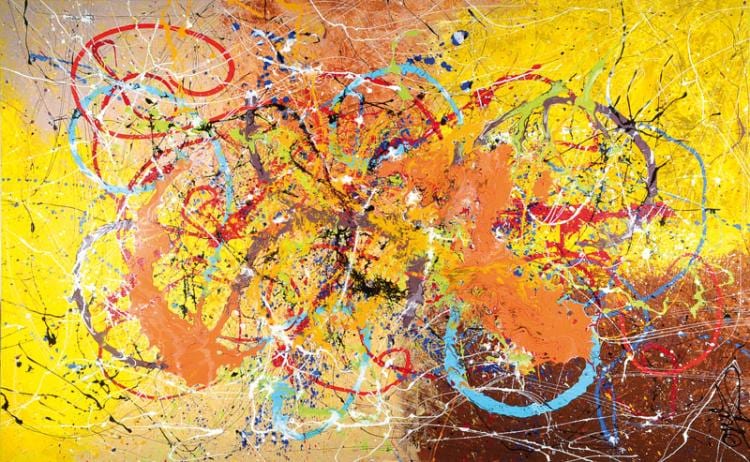 Caroline Vis comparable auction result: caroline vis cjvis born 1965 acrylic canvas