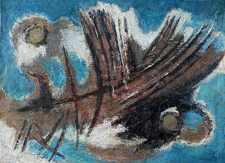 Jules Chapon comparable auction result: jules chapon 1914 2007 abstract composition signed lower right