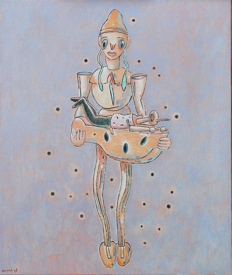 Arie van Geest comparable auction result: arie van geest 1948 zwarte sneeuw signed and dated 98 doe