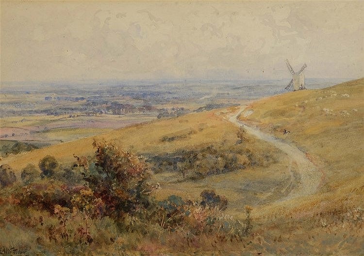 Ernest Albert Waterlow comparable auction result: ernest albert waterlow 1850 1919 sussex downs signed inscribed