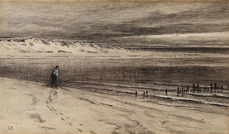 george reid 1841 1913 figure on a beach signed with initial ink an · Mallams · 2016-10-19 George (1841) Reid comparable auction result: george reid 1841 1913 figure on a beach signed with initial ink an