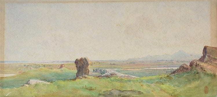 T. Hodgson Liddell comparable auction result: thomas hodgson liddell 1860 1925 changli hills from the rock temple