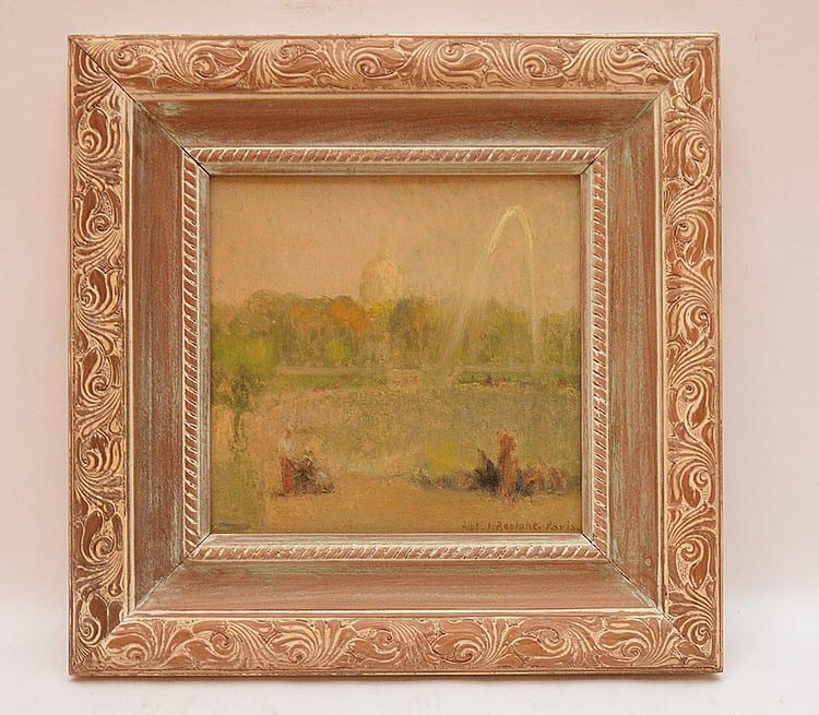 Albert Jean Adolphe comparable auction result: albert jean adolphe french 1865 1940 an impressionist view of the tuilerie gardens paris oil on board 8 x 8 signed lower right and framed