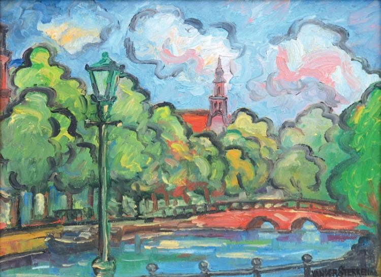 John Van der Sterren comparable auction result: gracht in amsterdam
