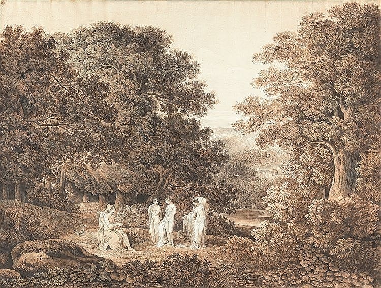 Joseph Anton Koch comparable auction result: joseph anton koch das urteil des paris