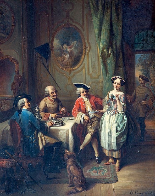 Adrien Joseph Verhoeven-Ball comparable auction result: adrien joseph verhoeven ball 1824 1882