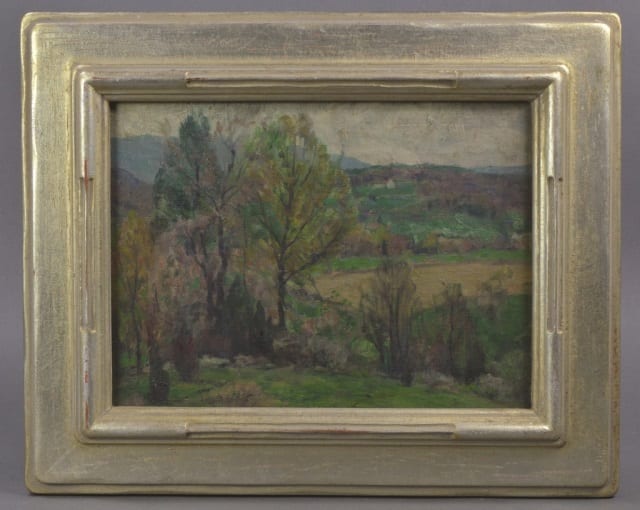 John Carlson comparable auction result: john carlson oil on board