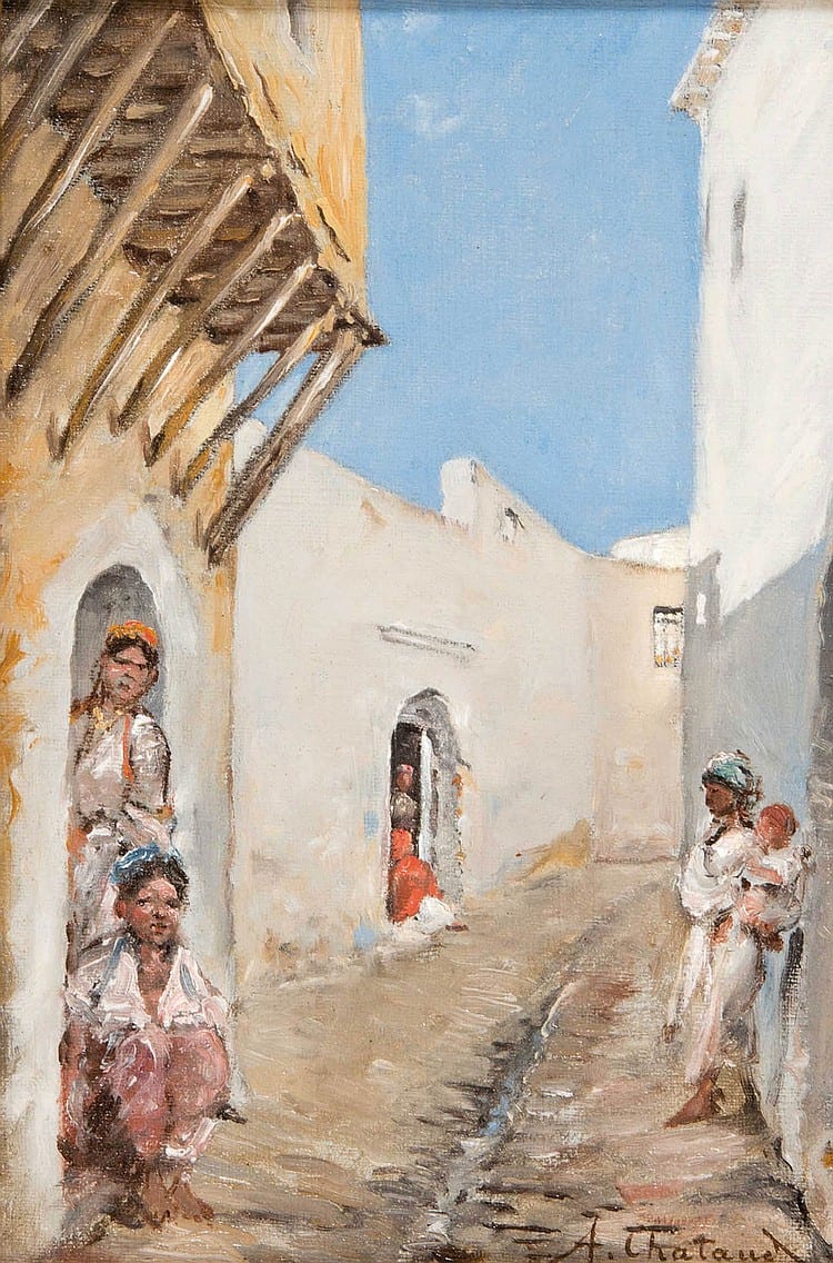 Marc Alfred Chataud comparable auction result: alfred chataud 1833 1908 dans la casbah d alger