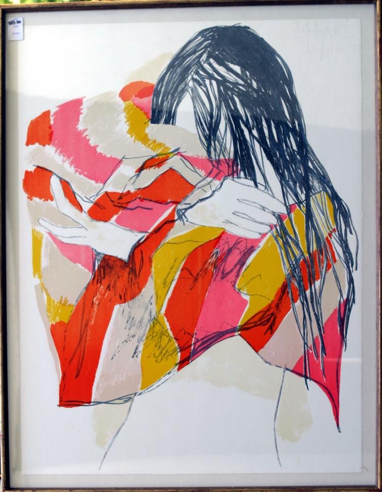 bruce dorfman 1936 lithograph early stripes 1968 ap sur sheet 30 x 22 framed and glazed 33 x 25 · William J Jenack Auctioneers · 2016-11-19 Bruce Dorfman comparable auction result: bruce dorfman 1936 lithograph early stripes 1968 ap sur sheet 30 x 22 framed and glazed 33 x 25